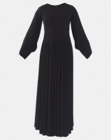 Erre Power Sleeve Maxi Dress Black Photo