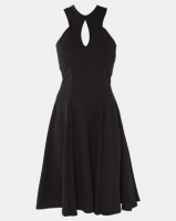 Erre Knee Length Fit & Flare Dress Black Photo