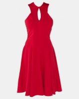 Erre Knee Length Fit & Flare Dress Red Photo