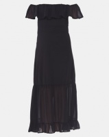 Utopia Bardot Maxi Dress Black Photo