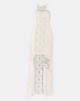 Utopia Maxi Dress With Crochet Trim White Photo