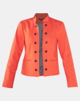 cath.nic By Queenspark Military Styled Woven Jacket Orange Photo