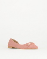 Legit Pointed Dorsay Pump With Metal Bar Dark Blush Photo