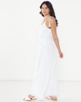 Brave Soul Maxi Dress With Embroidery Detail White Photo