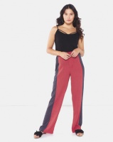 Brave Soul Trousers With Panel Red Print Photo