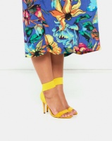 Miss Black Herrera Elastic Detail Heels Yellow Photo