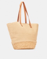 Blackcherry Bag Natural Straw Woven Shoulder Bag Neutral Photo