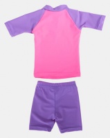 Utopia Girls Basic Fun In the Sun Swim UV Suit Pink/Purple Photo