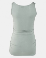 Cherry Melon Tank Top With Side Detail Sage Photo