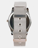 Digitime Mesh Watch with Black Dial Silver Photo