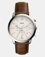 Fossil Neutro Leather Watch Brown Photo