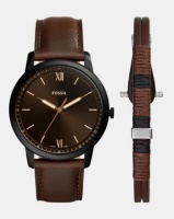 Fossil The Minimalist 3H Leather Watch Brown Photo