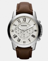 Fossil Grant Leather Watch Brown Photo