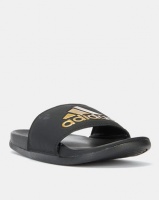 adidas Originals Adilette Comfort Sandals Black/Gold Photo