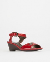 Pierre Cardin Ankle Strap Wedges Red Photo