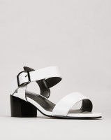 Pierre Cardin Block Heel Sandals White Photo