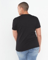 QUIZ Curve Paris Luxe T-Shirt Black Photo