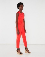 City Goddess London Bow Front Jumpsuit Orange Photo