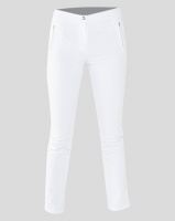 Queenspark Zip Detail Sateen Woven Trousers White Photo