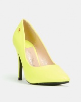 Miss Black Georgiana Heels Neon Yellow Photo