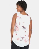 Contempo Ivory Printed Double Layer Top Photo