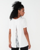 Queenspark Double Layer Gorgeous Knit Top White Photo
