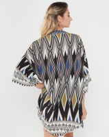 Joy Collectables Striped Kaftan Black Photo