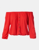 Contempo Knit Gypsey Top Red Photo