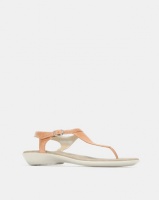 Step On Airs Hanna Leather Thong Sandals Tan Photo