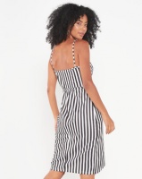 Royal T Striped Wrap Dress Black Photo