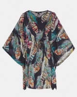 cath.nic By Queenspark Elsie Feather Knit Kimono Dress Multi Photo