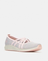 Pierre Cardin Double Strap Slip On Sneaker Grey/ Pink Photo