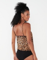 Paige Smith Stretch Animal Camisole Brown Photo