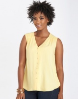 Contempo Top With Shoulder Detail Yellow Photo