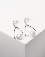 Lily Rose Lily & Rose Faux Pearl Drop Earrings Silver Photo