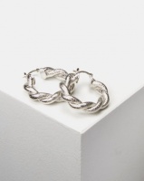 Lily Rose Lily & Rose Twisted Hoop Earrings Silver Photo