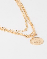 Lily Rose Lily & Rose Triple Layer Coin Necklace Gold Photo