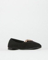 Legit S19 Loafers with Metal Infinity Trim Black Photo