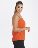 Contempo Strappy With Criss Cross Cami Orange Photo