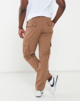 Jeep Belted Cotton Canvas Cargo Pants Camel Photo