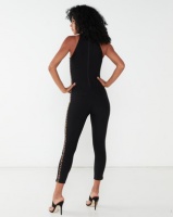 Sissy Boy Aroma Jumpsuit With Leapard Side Elastic Black Photo