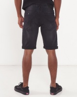 Cutty Fortune Denim Shorts Black Photo