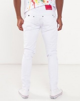 Cutty Slash Skinny Jeans White Photo