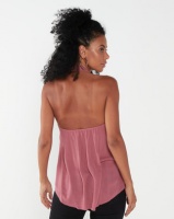 Utopia Halterneck Top With Cut Out Detail Pink Photo