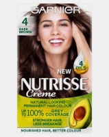 Garnier Nutrisse Creme Permanent Hair Dye Dark Brown 4 Photo