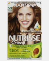 Garnier Nutrisse Creme Permanent Hair Dye Golden Brown 5.3 Photo