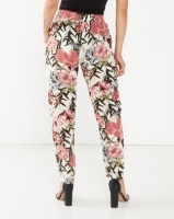 Miss Cassidy By Queenspark Floral Printed Woven Trousers Pink Photo