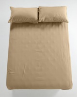Utopia Fitted Sheet Taupe Photo