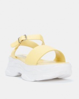 Jada Ankle Bar Chunky Sandals Yellow/White Photo