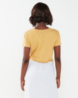 Billabong Kissed Crop Tee Yellow Photo